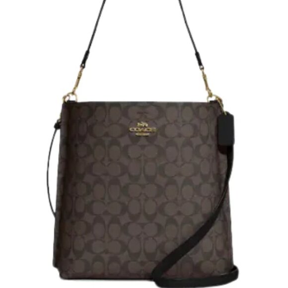 NWT ✅ Coach MOLLIE Bucket Bag 22 in Signature Canvas ⭐ NWT - Picture 8 of 17